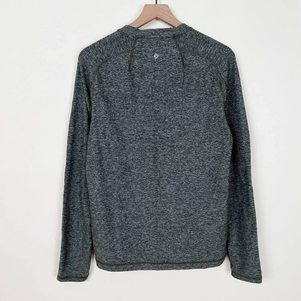 Lululemon Mens Surge Long Sleeve Henley Button Up Casual Athletic T-Shirt Jersey - Picture 10 of 11